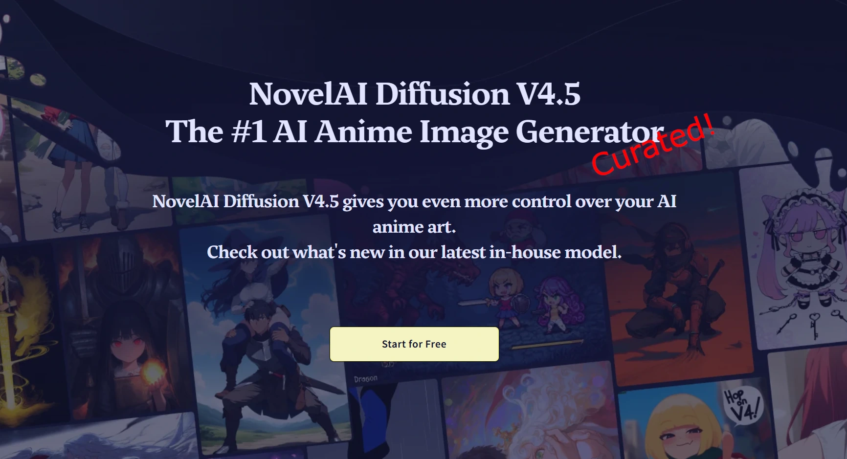 NovelAI Diffusion V4.5 Curated
